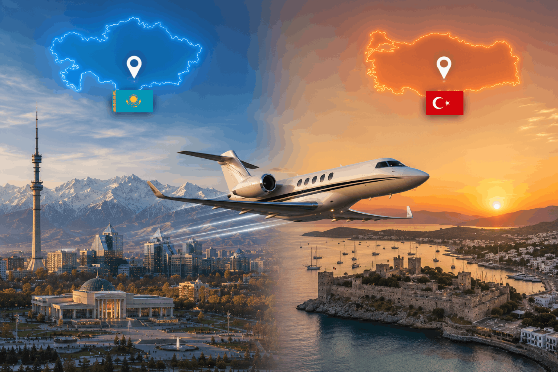 Almaty Bodrum - Luxury Private Jet Travel To Turkey's Aegean Coast