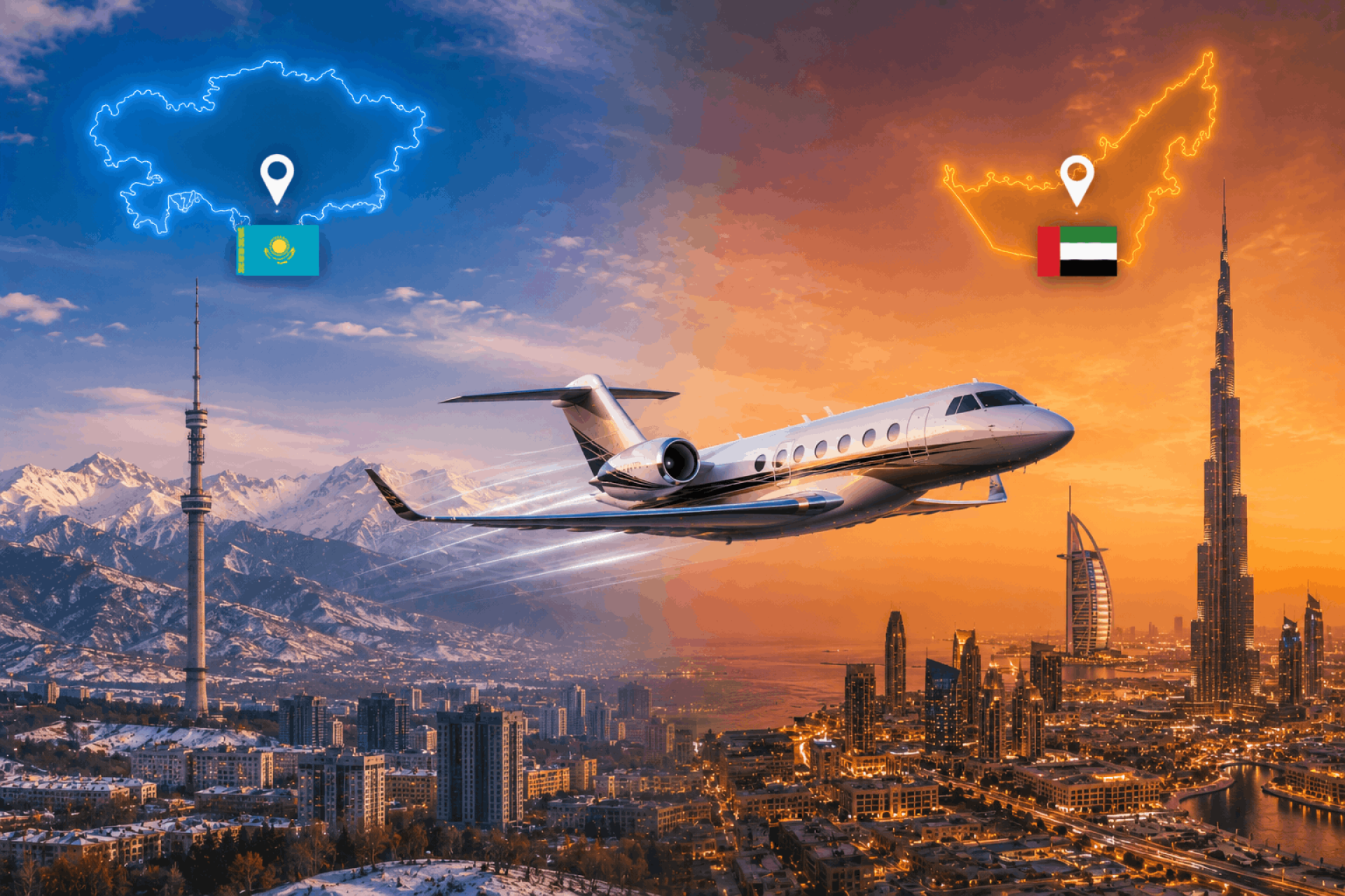 Almaty To Dubai - Premium Private Jet Travel To The UAE