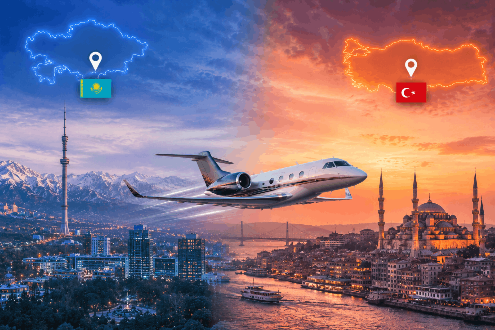 Almaty To Istanbul - Comfortable Private Jet Travel Between Kazakhstan And Türkiye