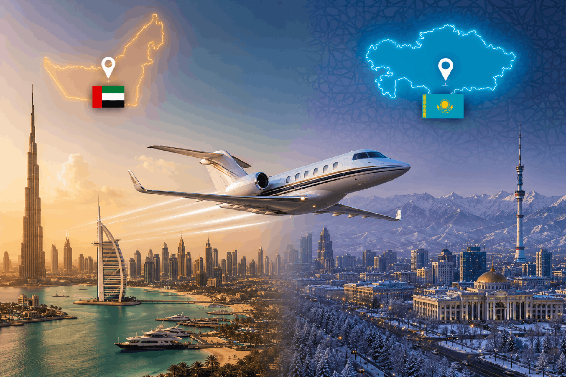Dubai To Almaty - Premium Private Jet Travel Between The UAE And Kazakhstan