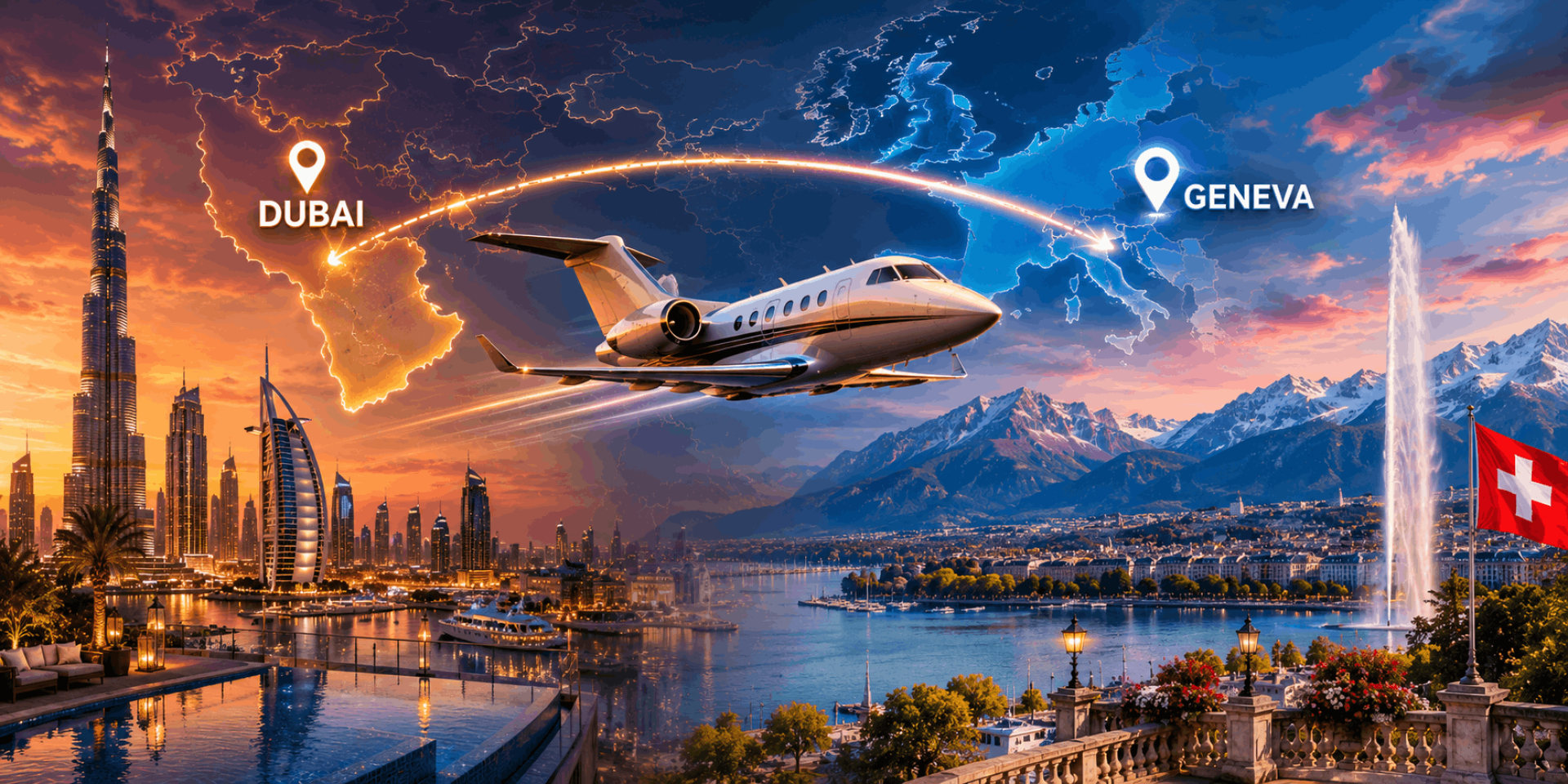 Dubai to Geneva - Luxury Travel Between The UAE And Switzerland