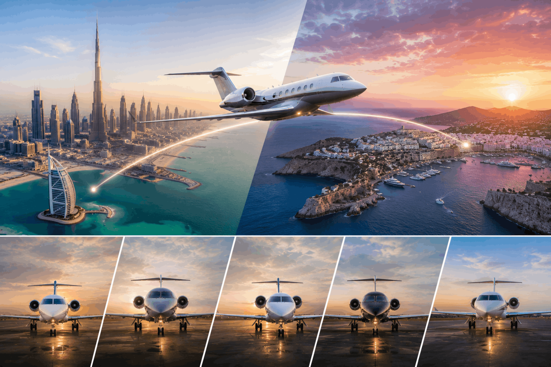 Dubai To Ibiza Private Jet - Possible Aircraft Options