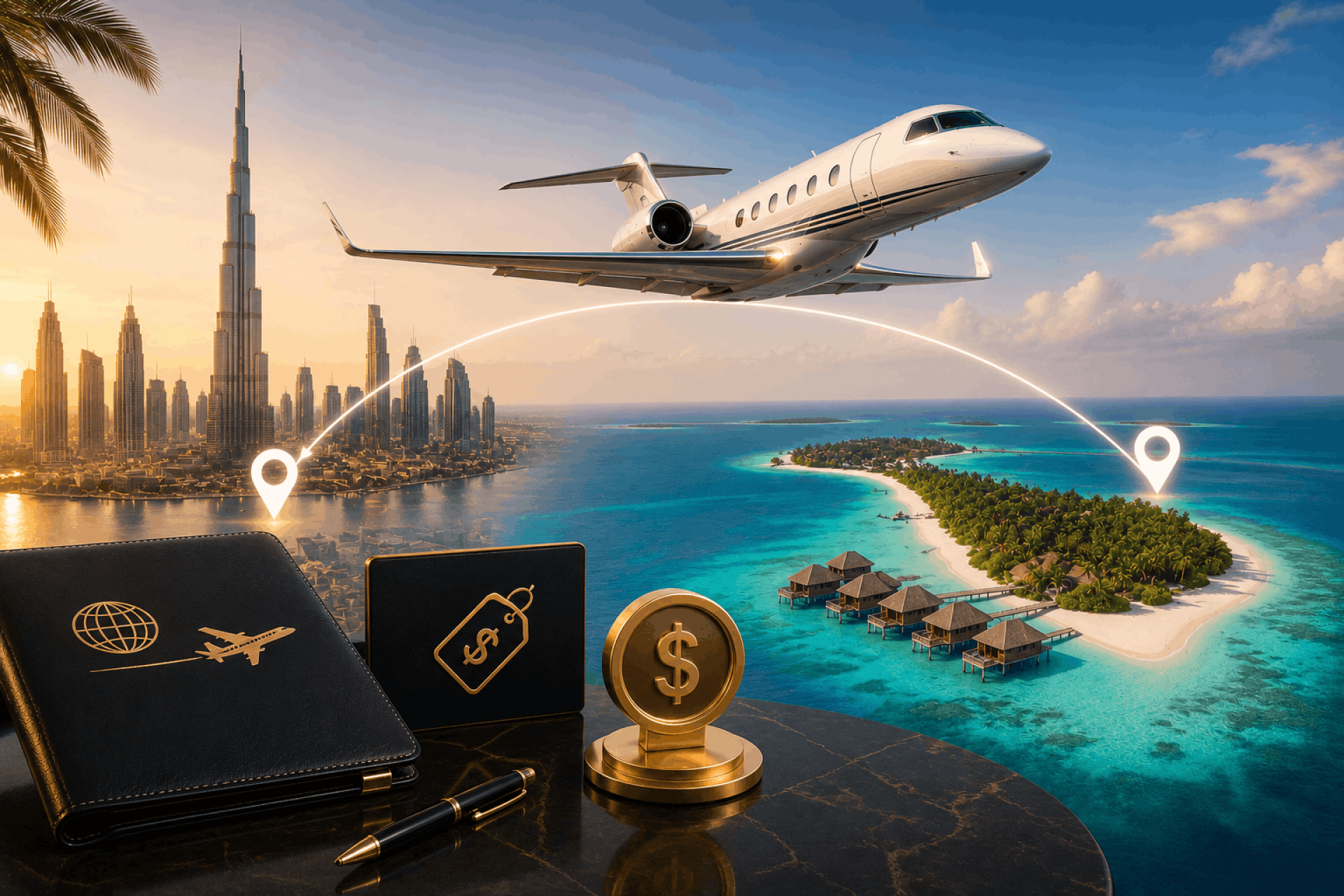 Dubai To Maldives Private Jet Price - Estimated Charter Costs