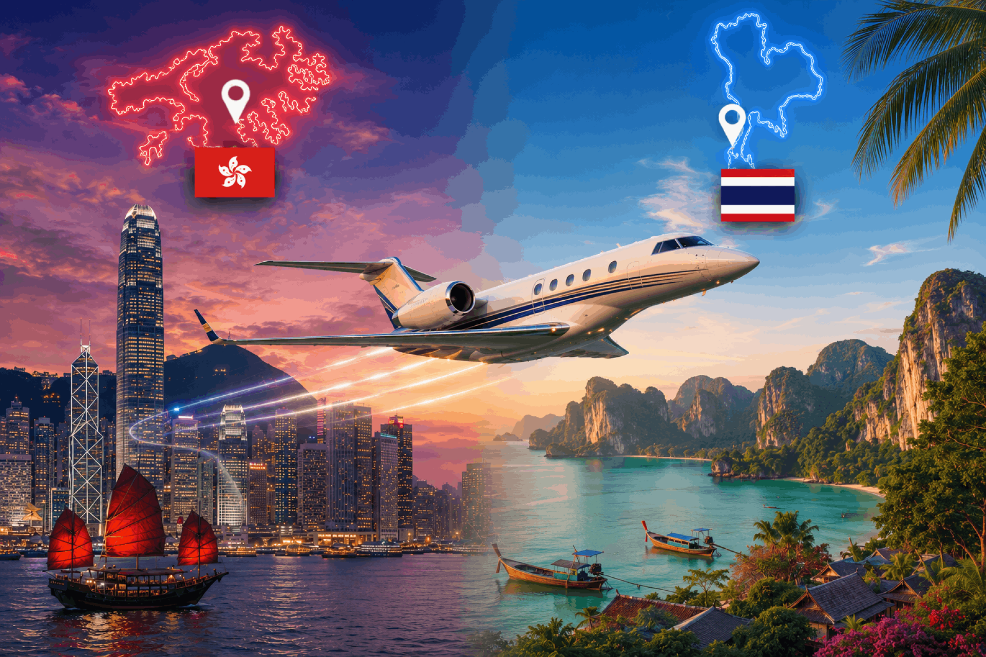 Flights From Hong Kong To Phuket - Luxury Private Jet Travel To Thailand