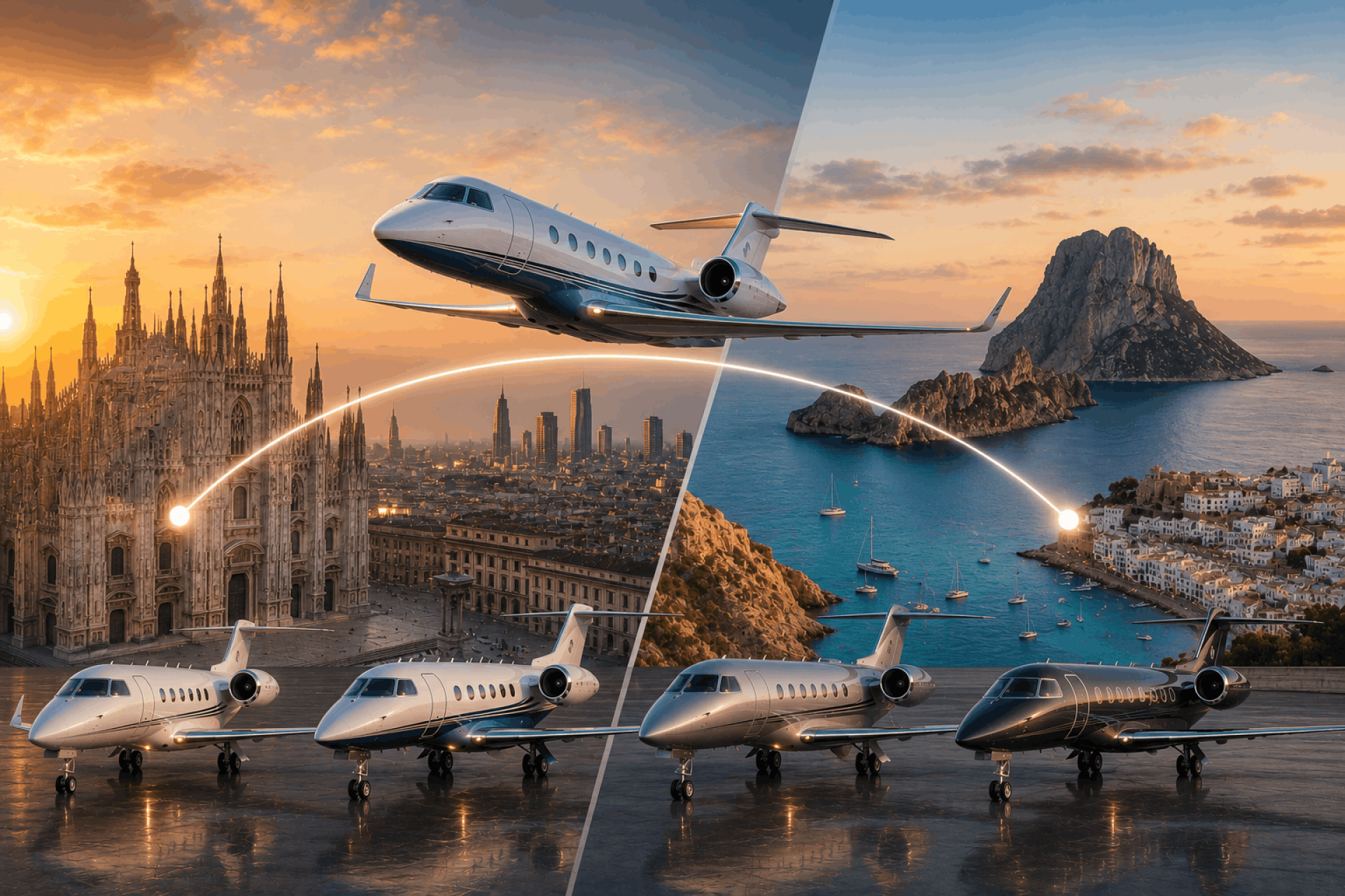 Possible Aircraft For Flights From Milan To Ibiza