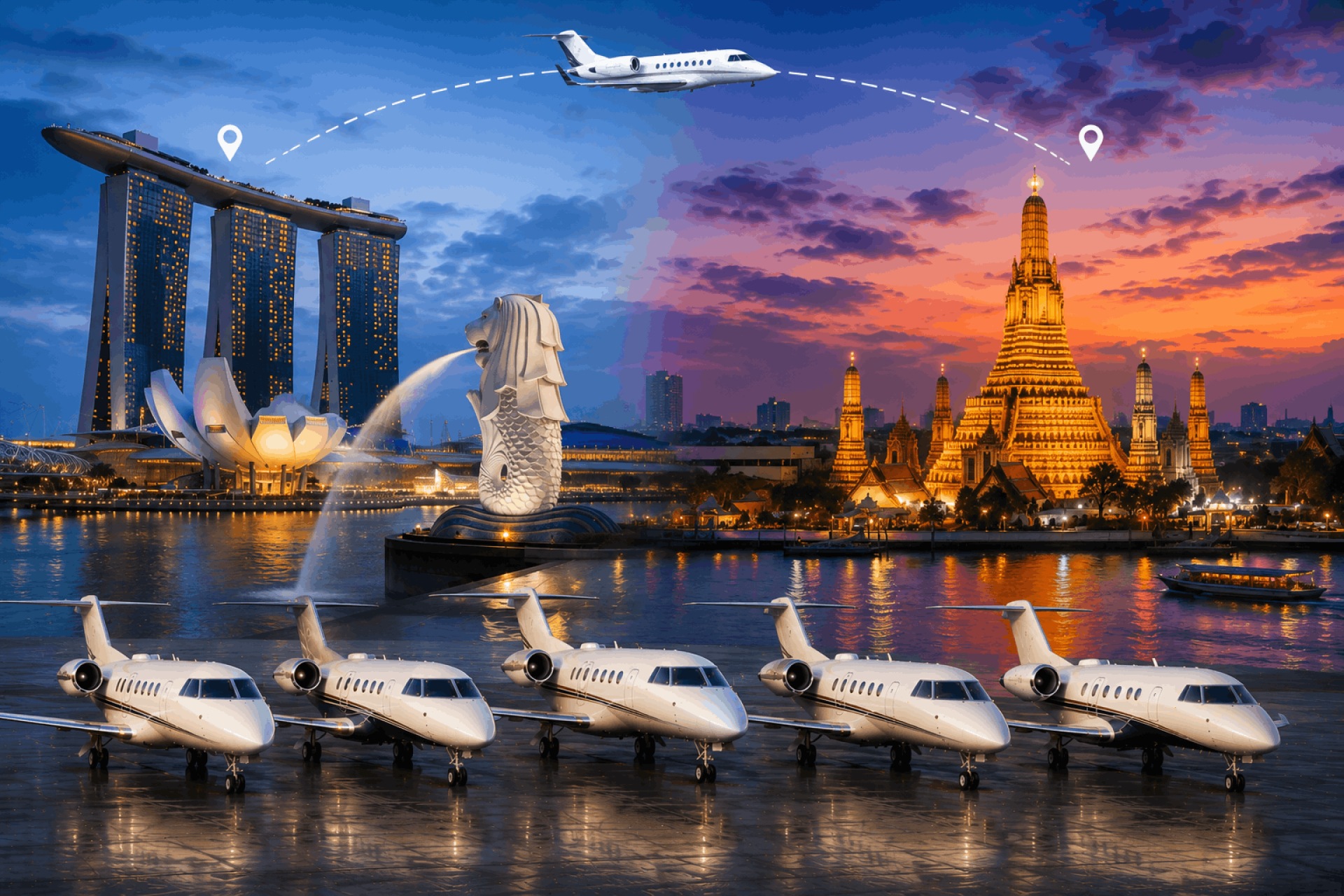 Possible Aircraft For Flights From Singapore To Bangkok