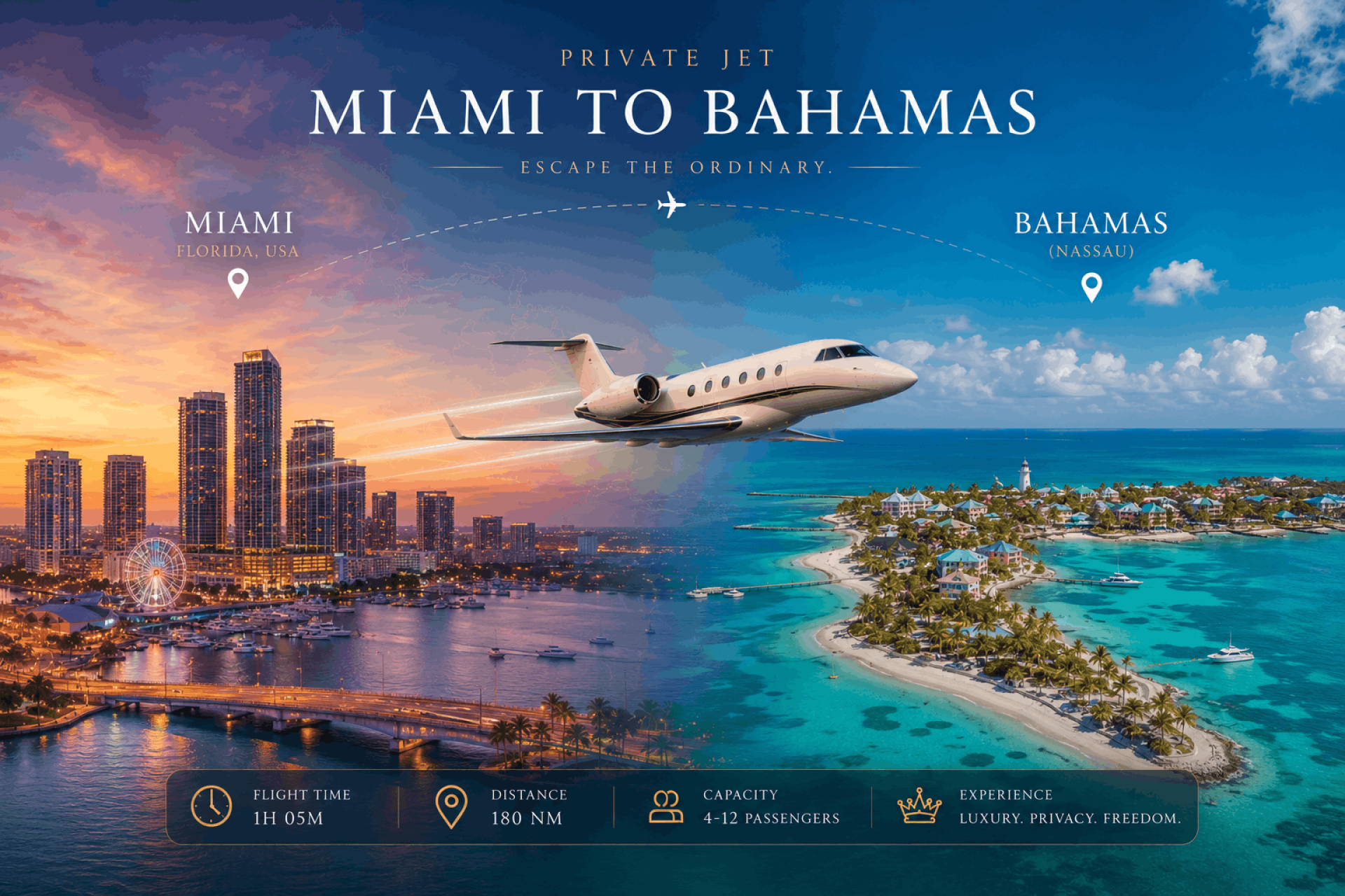 Miami To Bahamas Private Jet - Luxury Island Travel In Under An Hour
