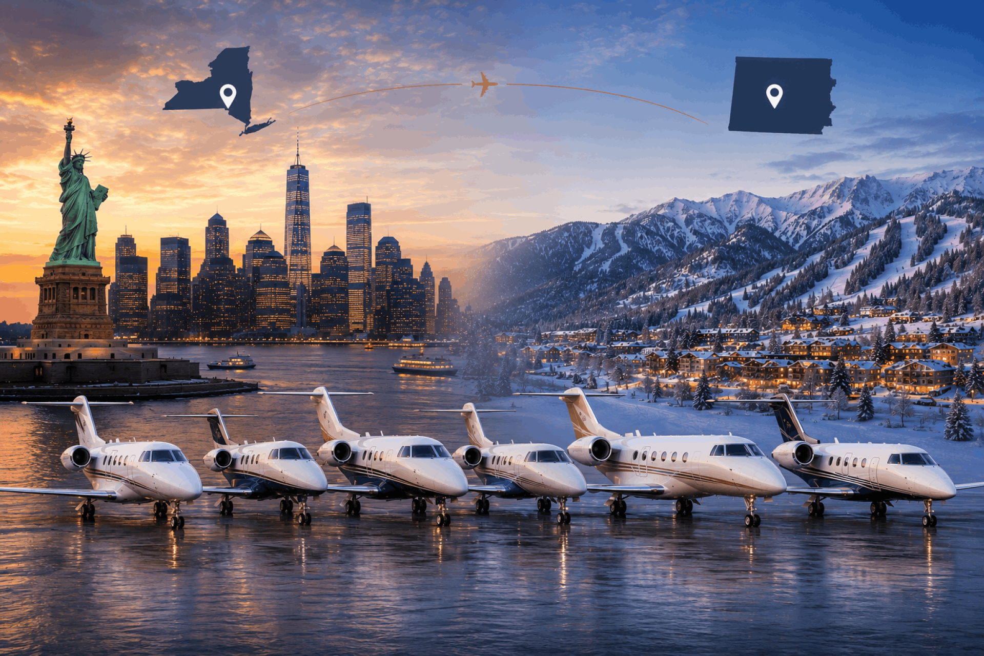 New York To Aspen Private Jet - Possible Options
