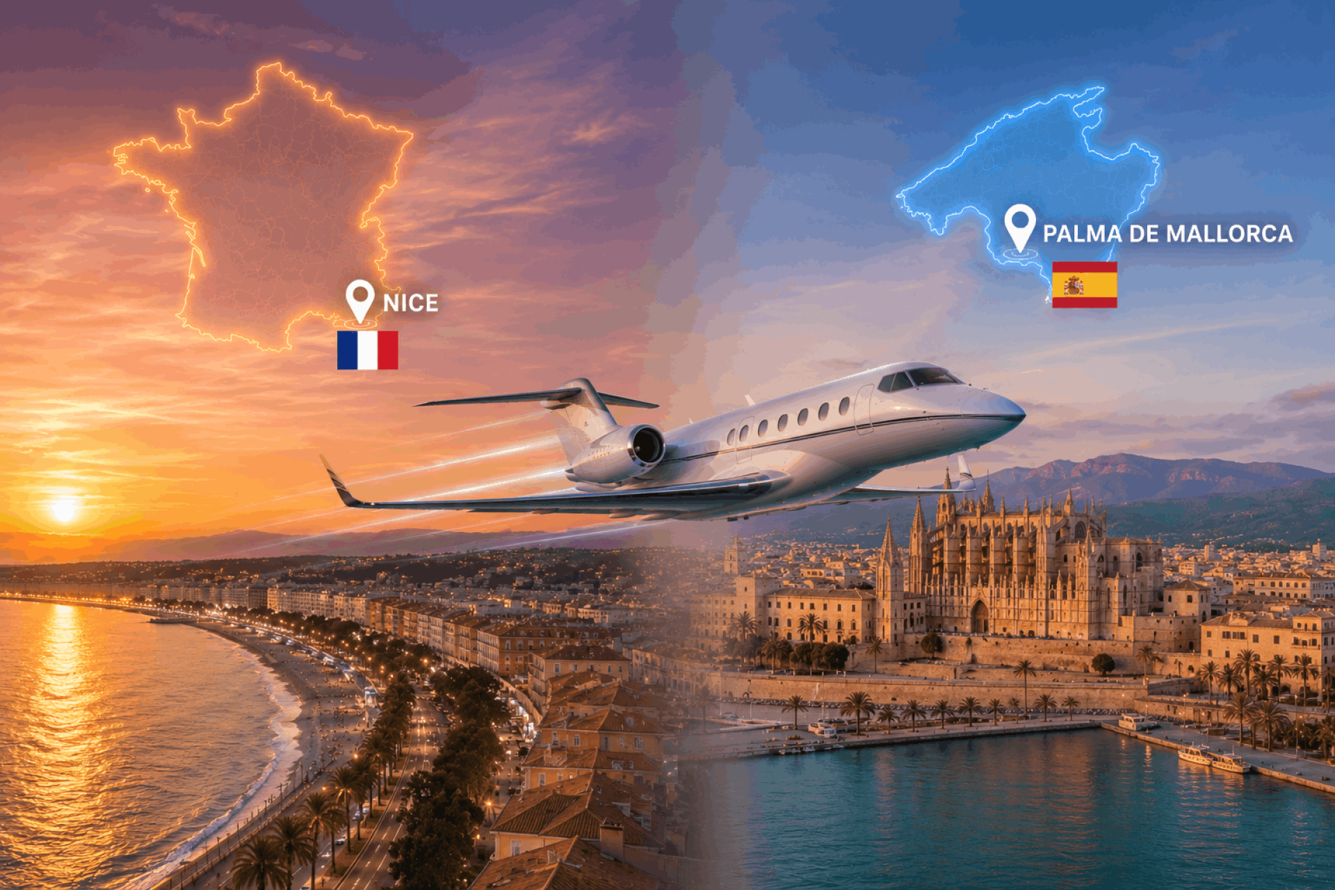 Nice To Palma De Mallorca Private Jet - Luxury Mediterranean Island Travel