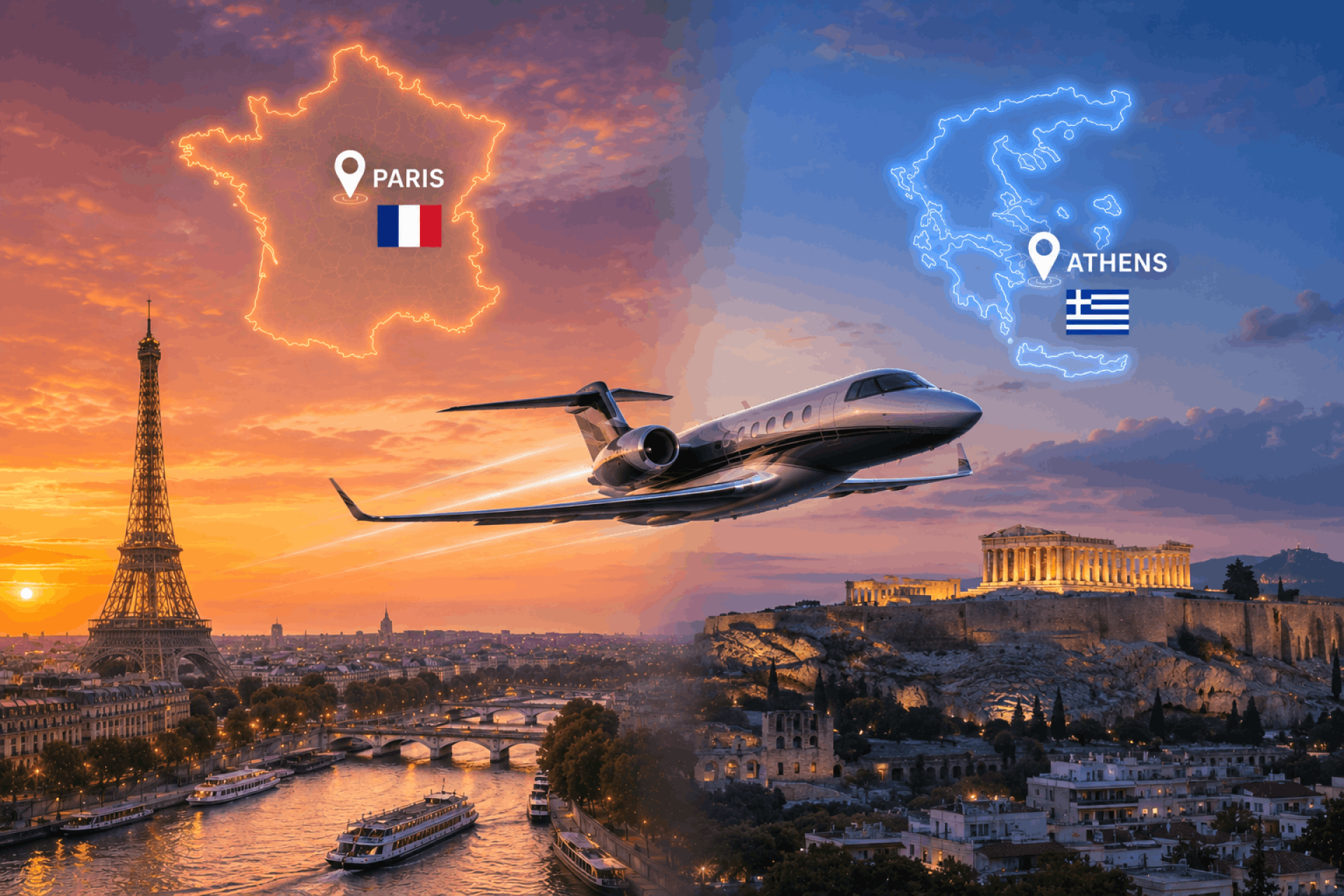 Paris to Athens - Luxury Travel Between France and Greece