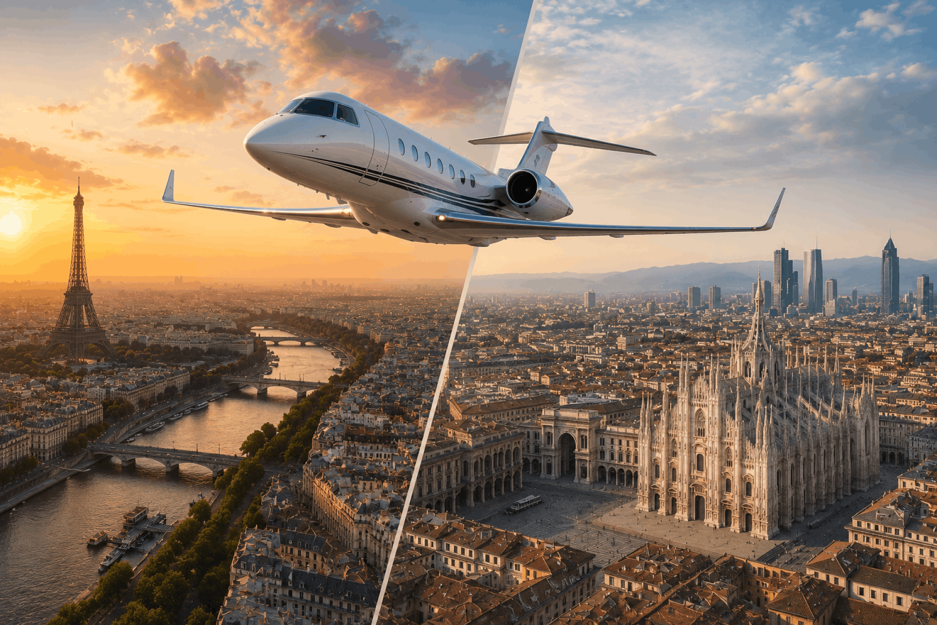 Possible Aircraft For Paris To Milan Private Jet Flights