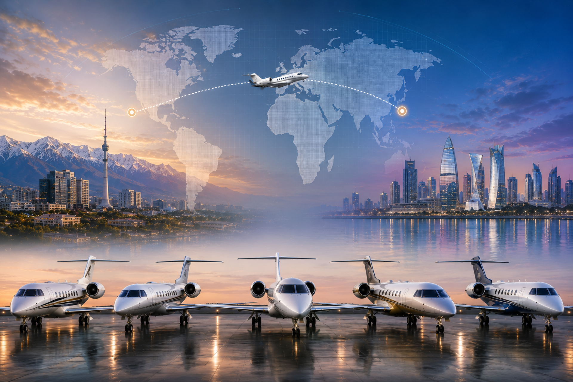 Possible Aircraft For Almaty To Doha Flight Routes