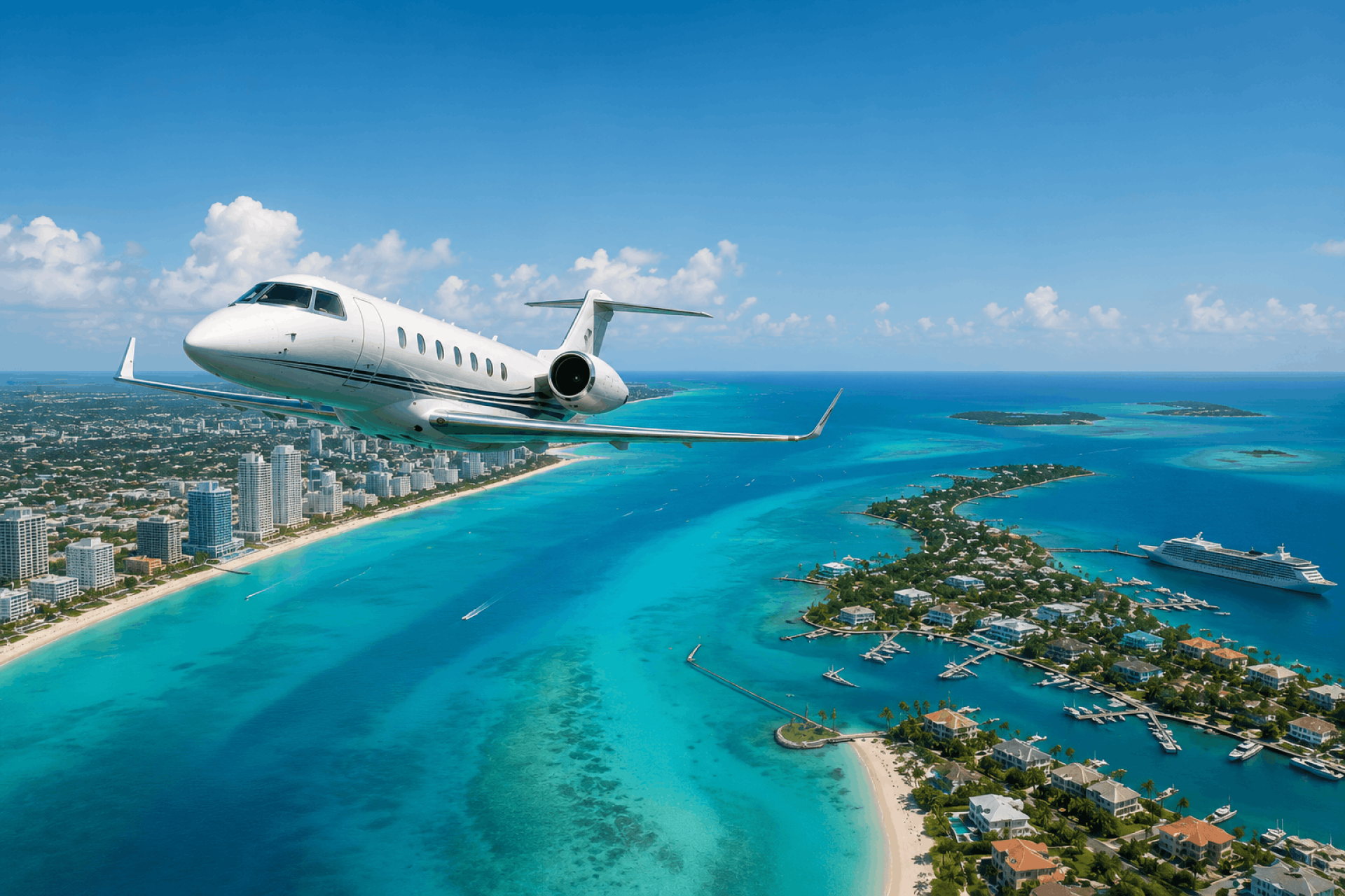 Why Travelers Choose Private Flights To Bahamas From Miami