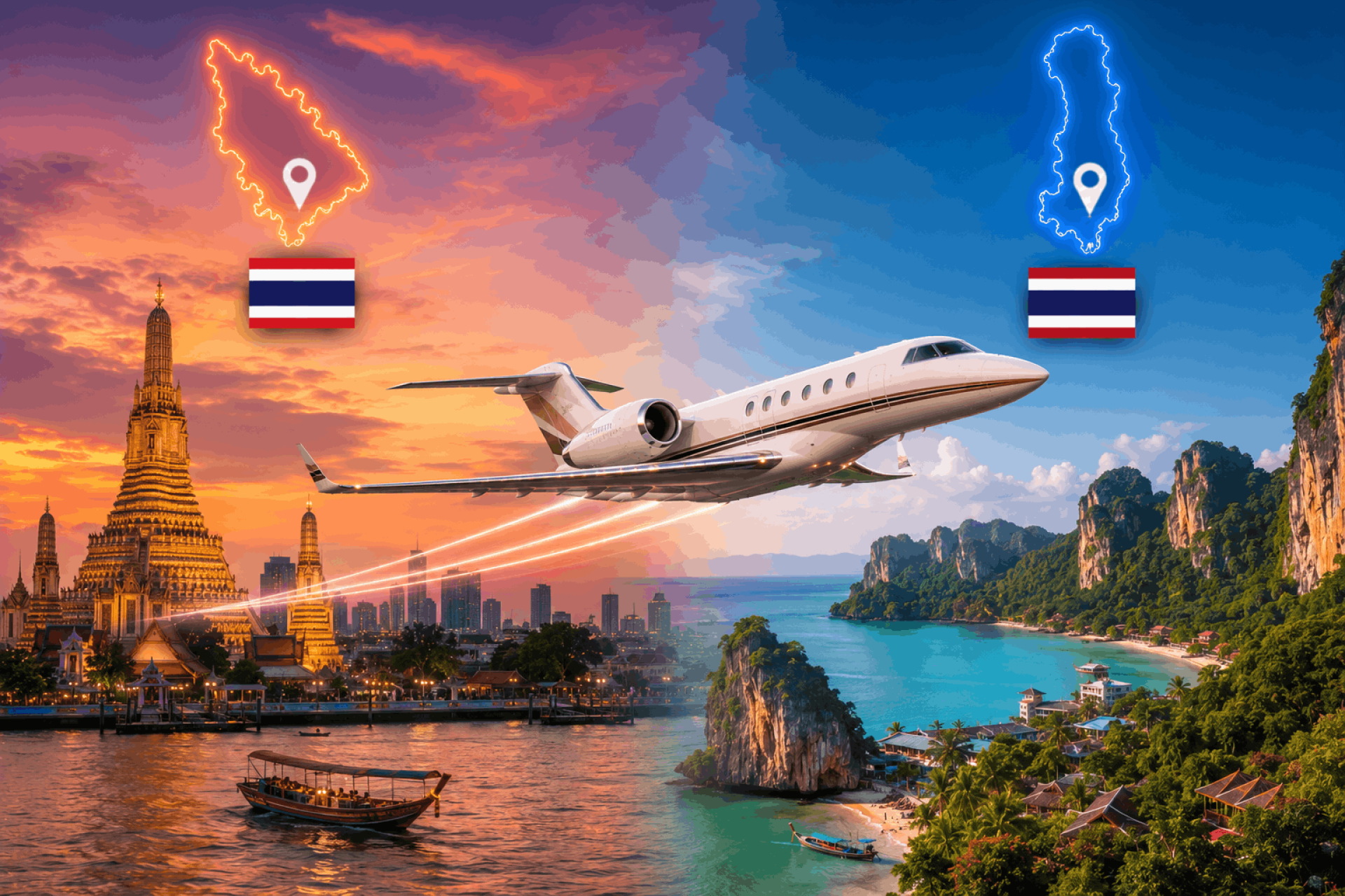 Private Jet Bangkok To Phuket - Luxury Private Jet Travel Across Thailand