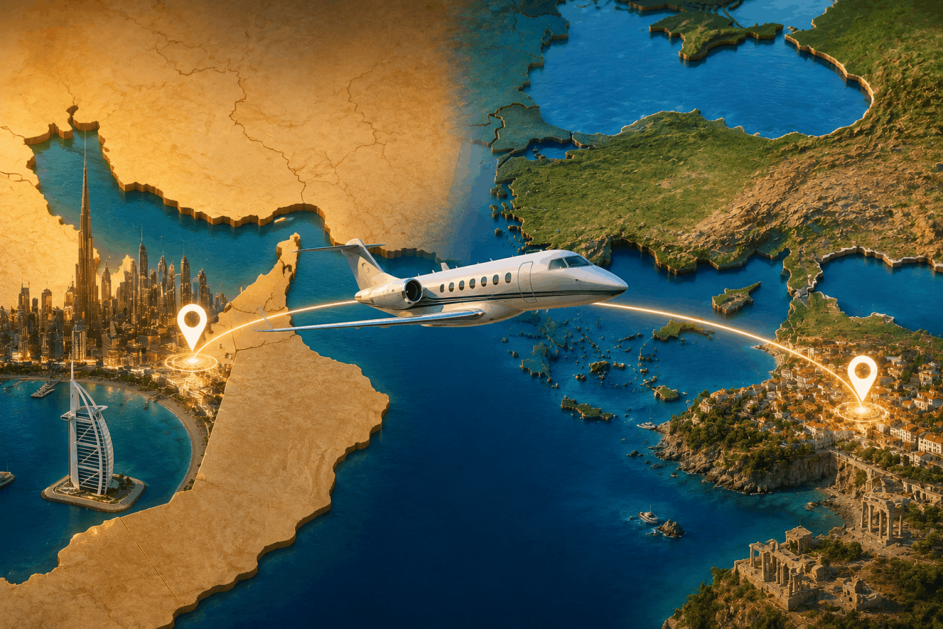 Private Jet Dubai To Antalya - Luxury Travel To Türkiye's Mediterranean Coast