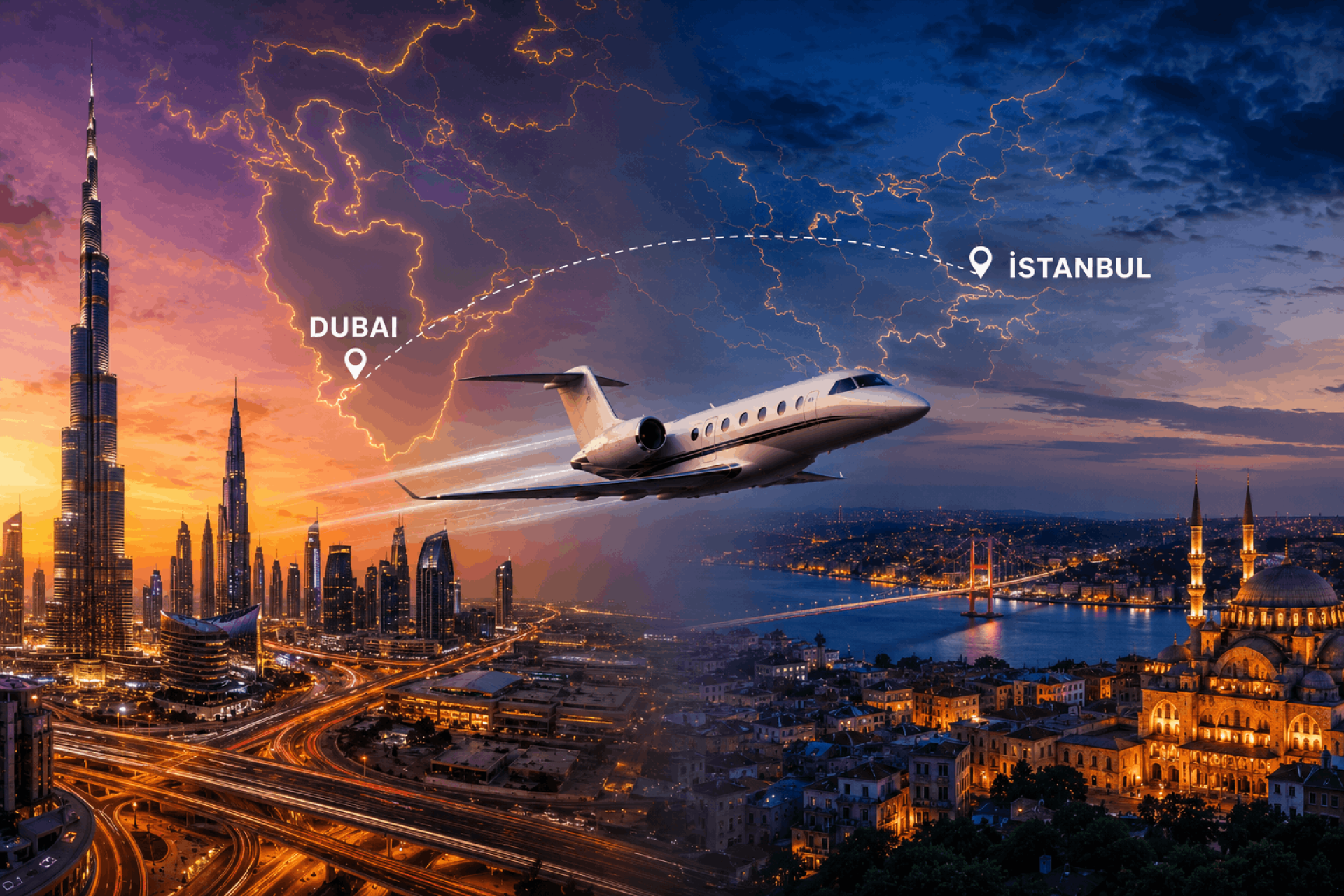Private Jet Dubai To Istanbul - Luxury Travel Between The UAE And Turkey
