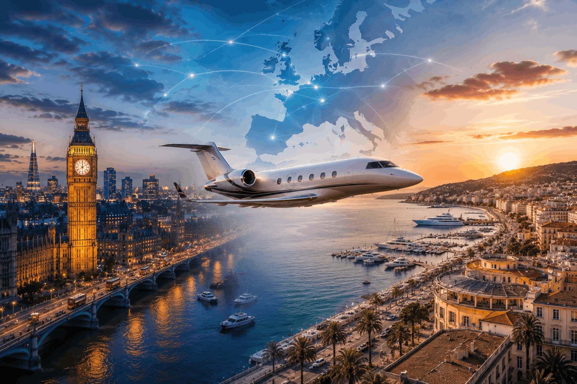 Private Jet London to Cannes – Luxury Travel to the French Riviera