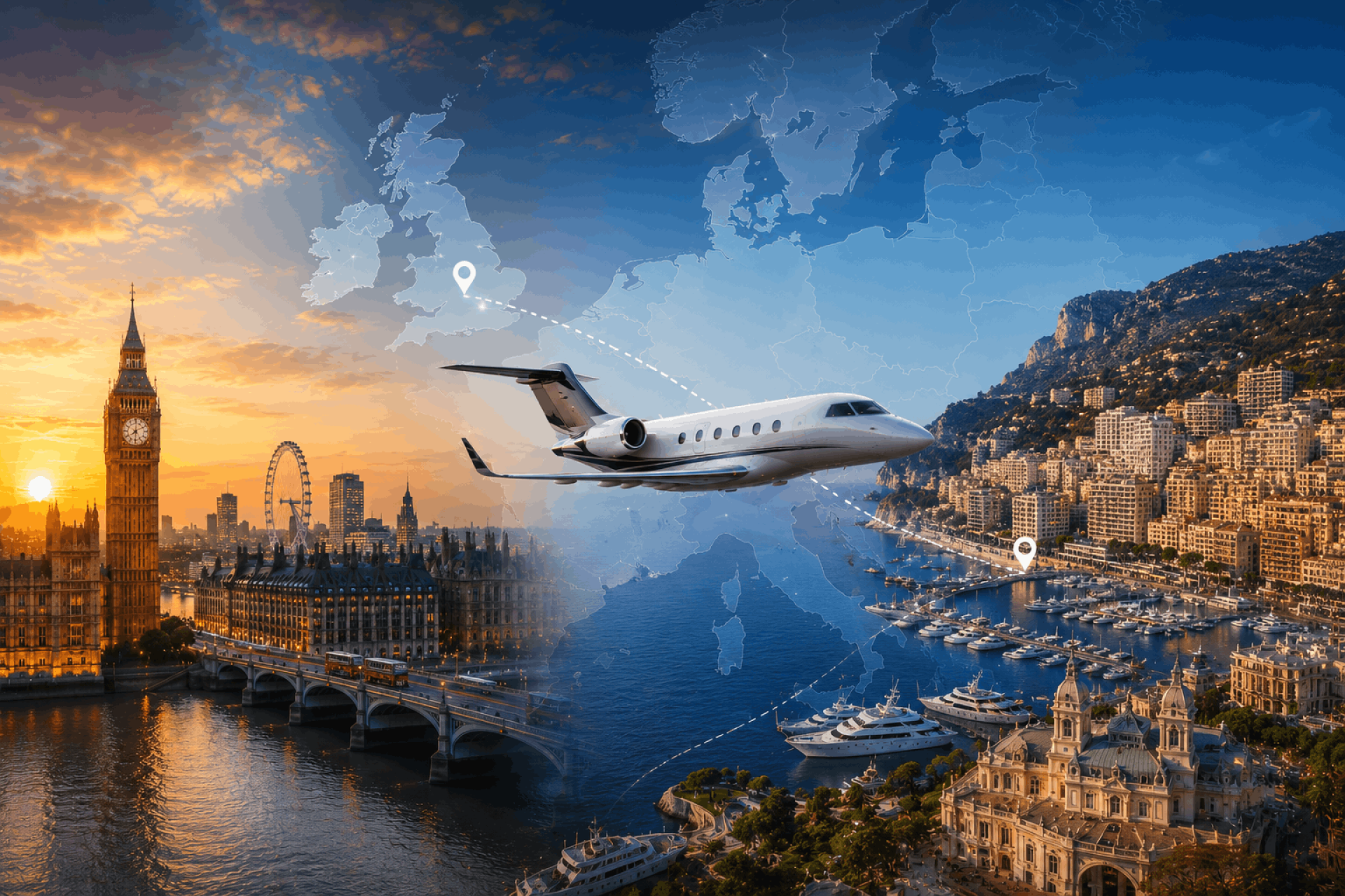 Private Jet London to Monaco - The Ultimate Riviera Travel Experience