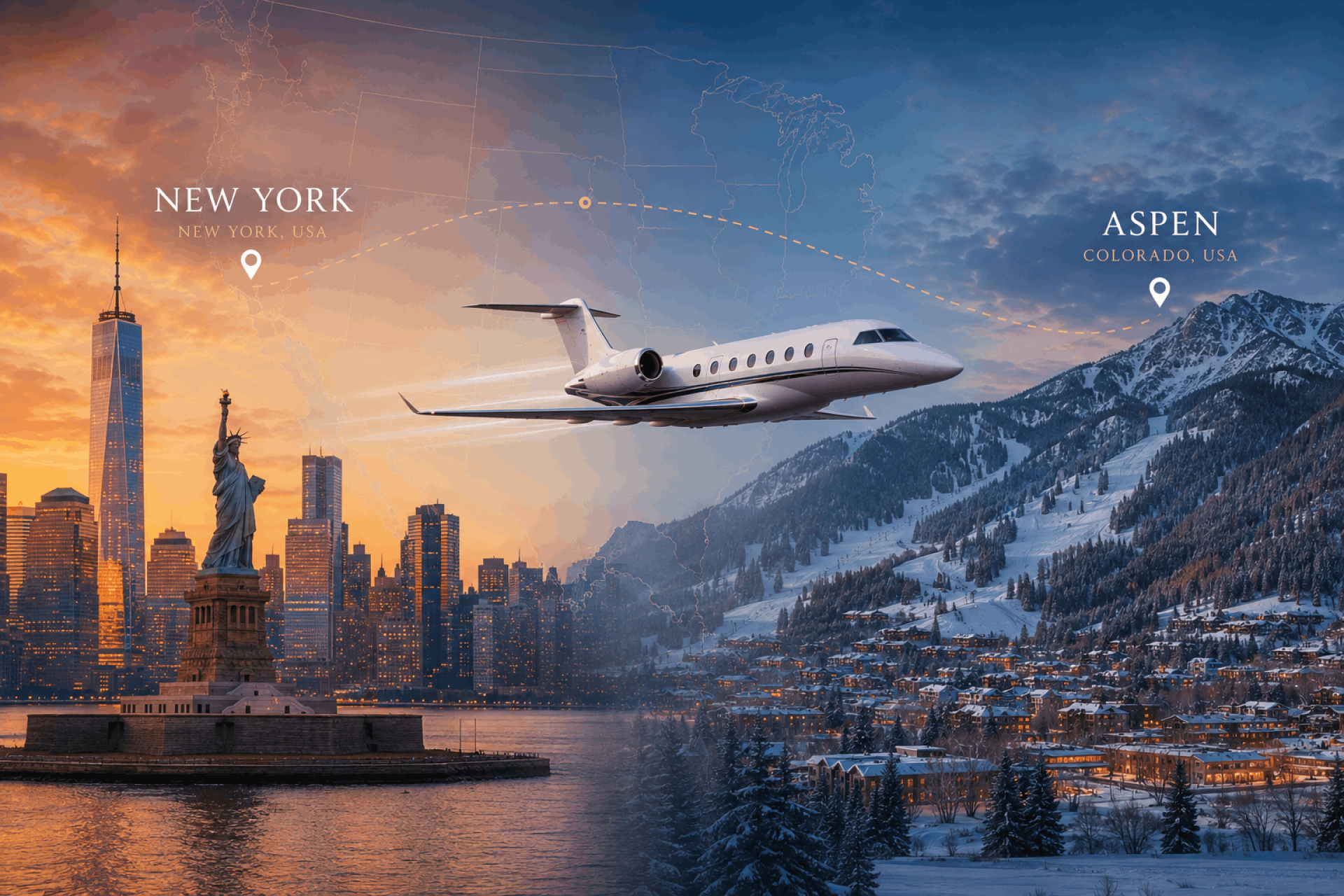Private Jet NYC To Aspen - Luxury Travel To Colorado's Premier Mountain Destination