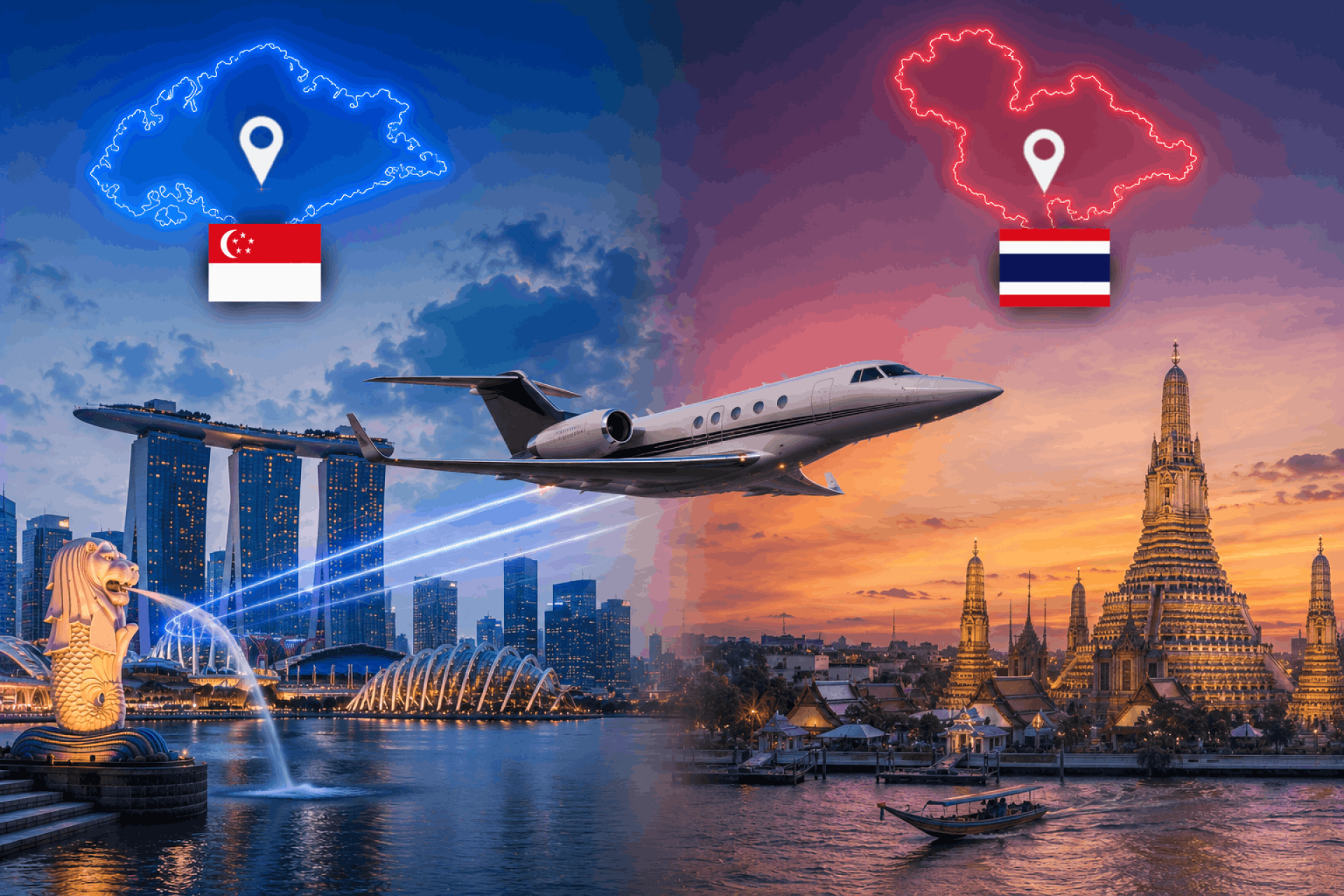 Private Jet Singapore To Bangkok - Luxury Private Jet Travel Across Southeast Asia