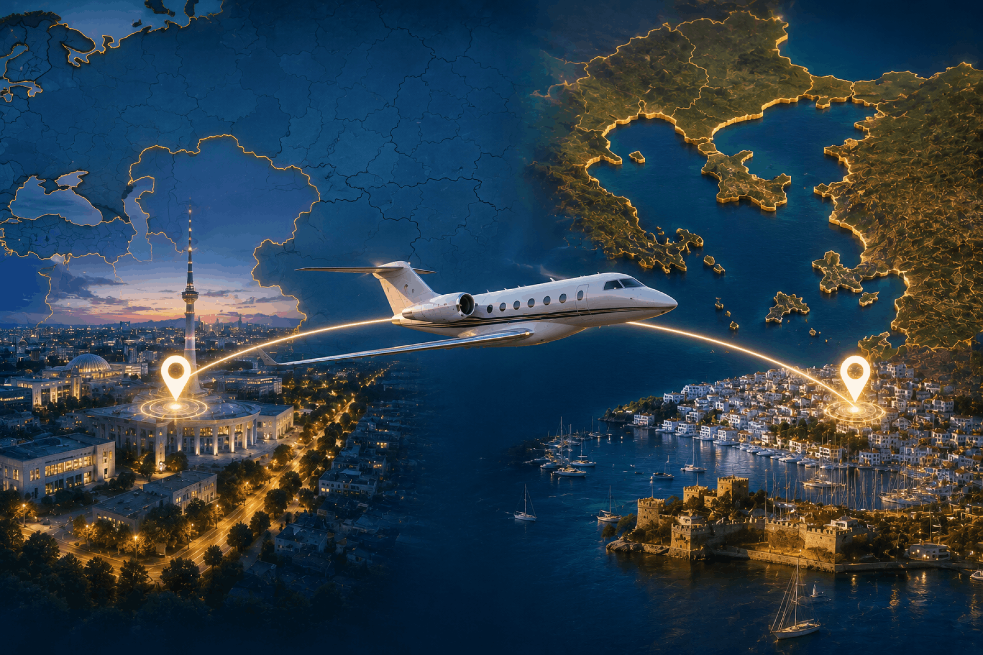 Tashkent To Bodrum - Luxury Private Jet Travel To Türkiye's Aegean Coast