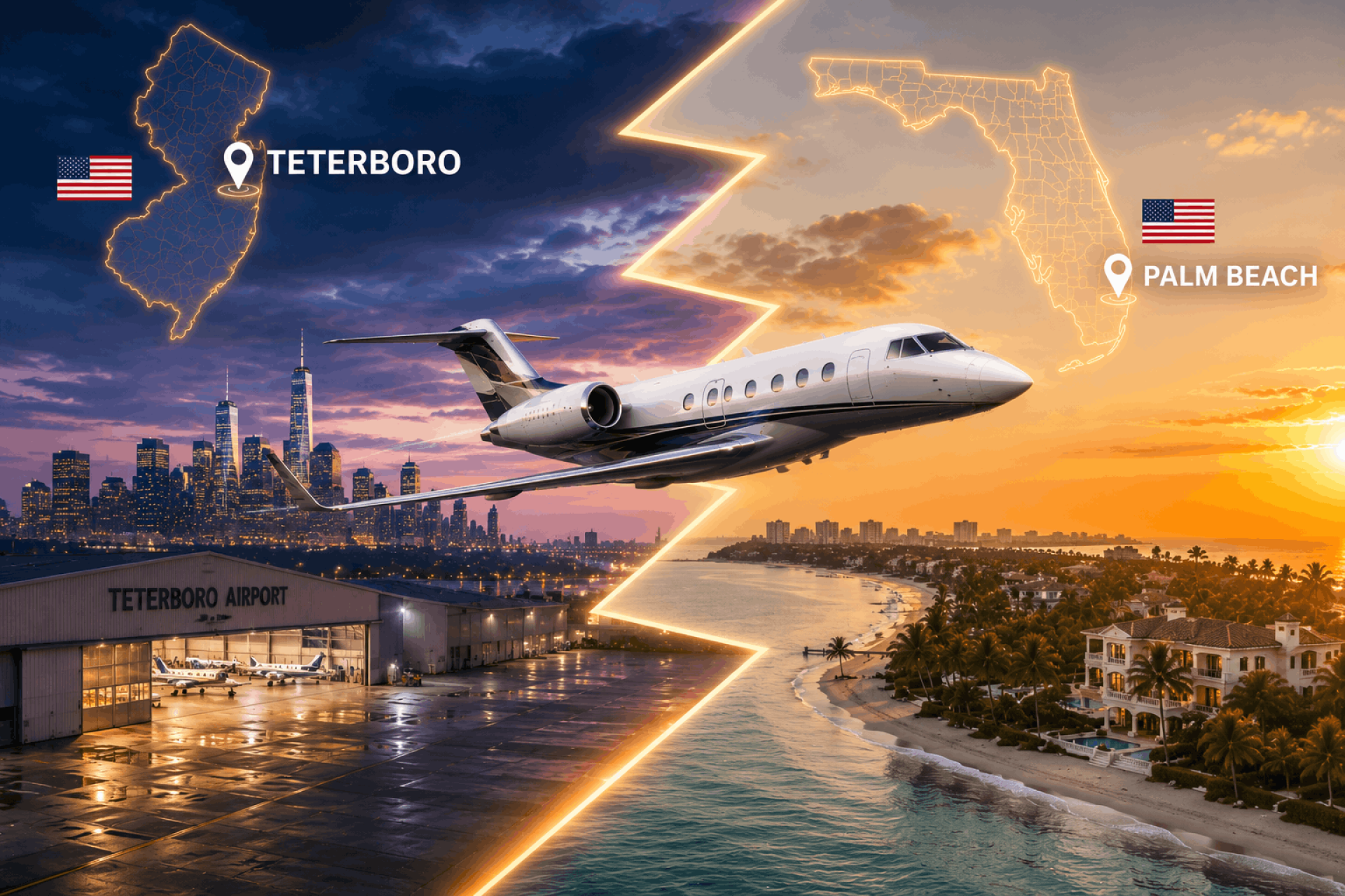 Teterboro To Palm Beach Private Jet - Luxury Travel Between New York And South Florida