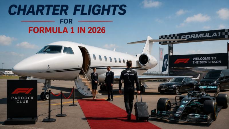 Charter Flights for Formula 1 in 2026