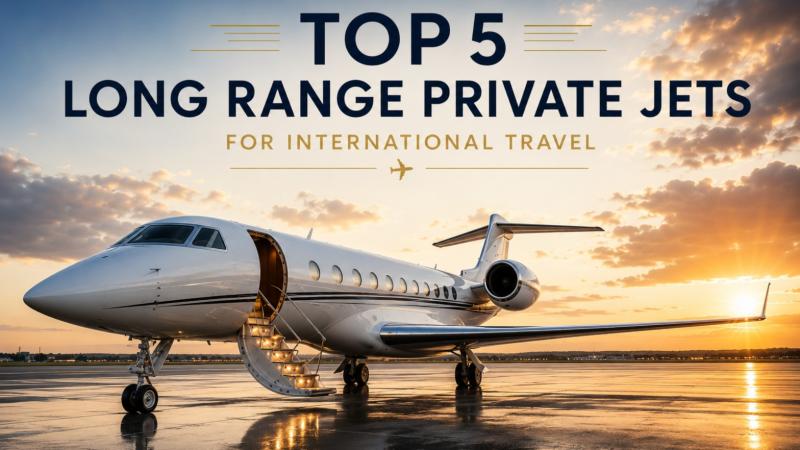 Top 5 Long Range Private Jets for International Travel
